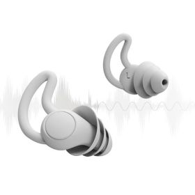 Anti-noise Sleep Earplugs (Color: Grey)
