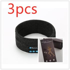 Wireless Bluetooth-compatible Headband Outdoor Fitness Yoga Headband (Color: 3pcs Dark Grey1 with box)