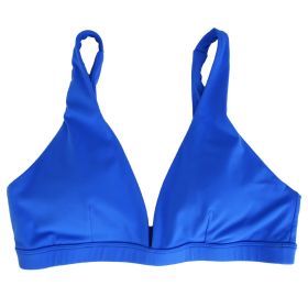 1Pc/3Pcs Women Deep V-Neck Sports Bras U-Shaped Back Sport Bras Padded Strappy Crop Open Back Low Impact Bras Sexy Fitness Tank Tops with Removab (Color: 1PcPink+1PcOrange+1PcBlue, size: XL)