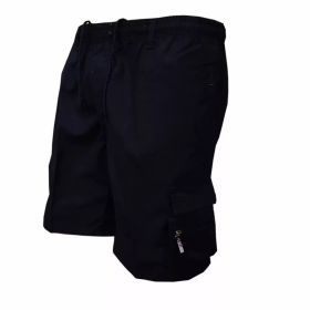 Men's Casual Work Pants Loose Summer (Option: Black-S)