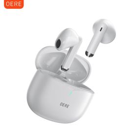 QERE E28 TWS Bluetooth 5.3 Wireless Earbuds 60ms Low Latency IPX5 Waterproof (Option: Style1)